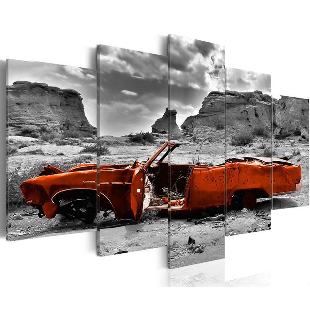 Taulu Artgeist Orange car, eri kokoja