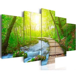 Canvas-taulu Artgeist Sunny Forest, eri kokoja