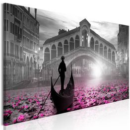 Canvas-taulu Artgeist Magic Venice Grey, 1-osainen, kapea, eri kokoja