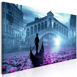 Canvas-taulu Artgeist Magic Venice Blue, 1-osainen, kapea, eri kokoja