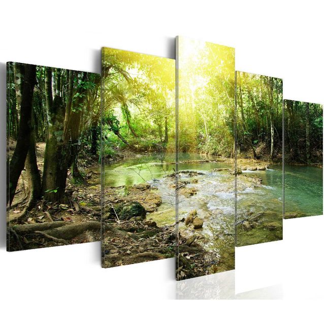 Taulu Artgeist Forest river, eri kokoja