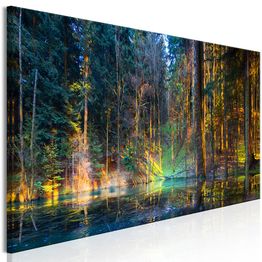 Canvas-taulu Artgeist Pond in the Forest, 1-osainen, kapea, eri kokoja