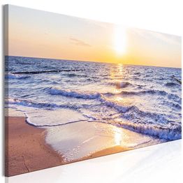 Canvas-taulu Artgeist Calm Waves Brown, 1-osainen, kapea, eri kokoja