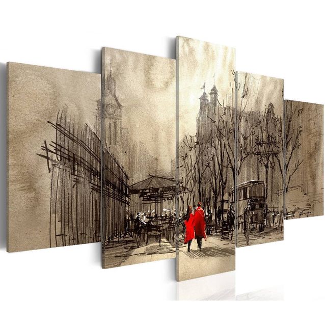 Taulu Artgeist Romantic Stroll, eri kokoja