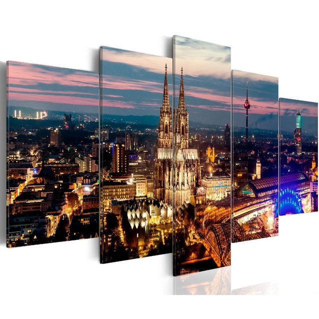 Taulu Artgeist Koeln: Night Panorama, eri kokoja