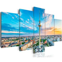 Canvas-taulu Artgeist Berlin TV Tower - Germany, eri kokoja