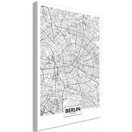 Canvas-taulu Artgeist Map of Berlin, 1-osainen, pystysuuntainen, eri kokoja