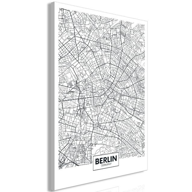 Taulu Artgeist Map of Berlin, 1-osainen, pystysuuntainen, eri kokoja