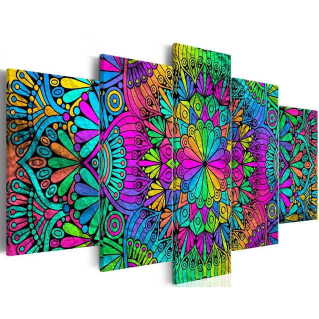 Taulu Artgeist Mandala: Peacock Feathers, eri kokoja