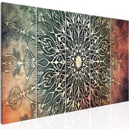 Canvas-taulu Artgeist Center Green, 5-osainen, kapea, eri kokoja