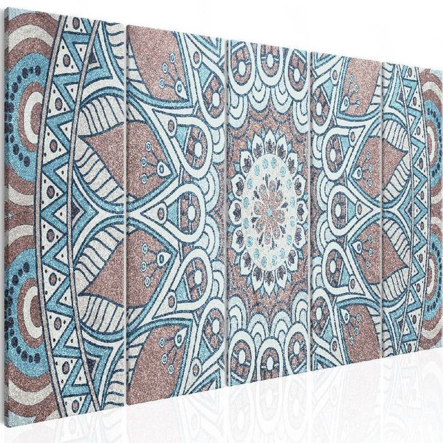 Taulu Artgeist Oriental Circle, 5-osainen, kapea, eri kokoja