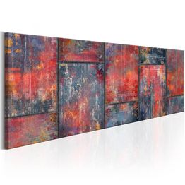 Canvas-taulu Artgeist Metal Mosaic: Red, eri kokoja