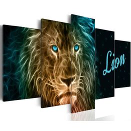 Canvas-taulu Artgeist Gold lion, eri kokoja