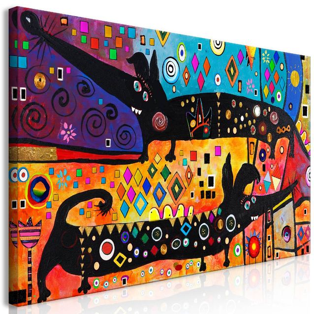 Taulu Artgeist Extravagant Dogs, 1-osainen, leveä, eri kokoja