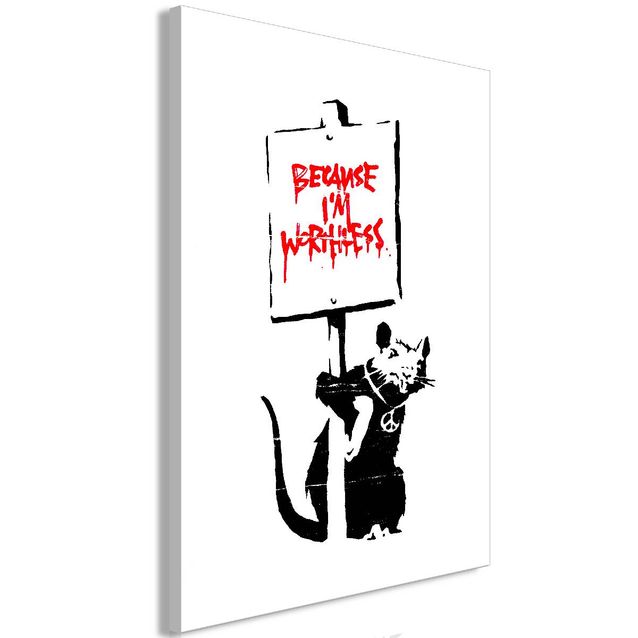 Taulu Artgeist Because I'm Worthless, 1-osainen, pystysuuntainen, eri kokoja