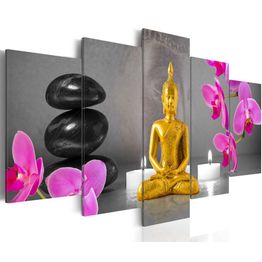 Canvas-taulu Artgeist Zen: golden Buddha, eri kokoja