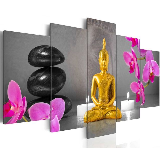 Taulu Artgeist Zen: golden Buddha, eri kokoja