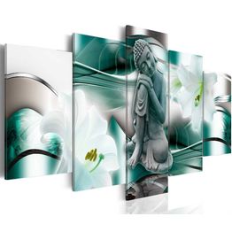 Canvas-taulu Artgeist Buddha and lilies, eri kokoja