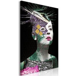 Canvas-taulu Artgeist Colourful Portrait, 1-osainen, pystysuuntainen, eri kokoja