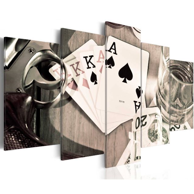 Taulu Artgeist Poker night , eri kokoja