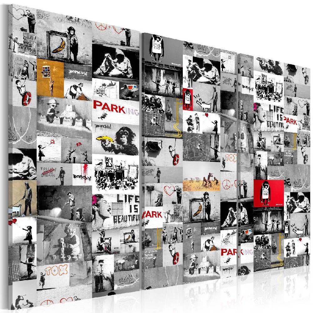 Taulu Artgeist Street Art: Banksy III 60x90cm