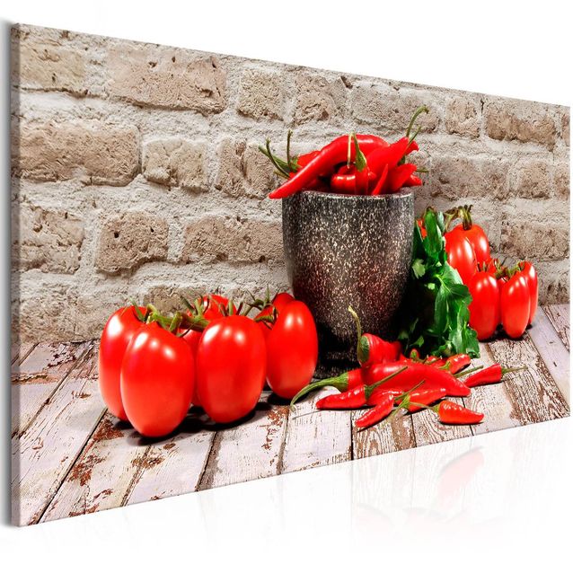 Taulu Artgeist Red Vegetables Brick, 1-osainen, kapea, eri kokoja