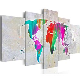 Canvas-taulu Artgeist Colourful Planet, eri kokoja