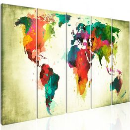 Canvas-taulu Artgeist Unusual World Map, eri kokoja