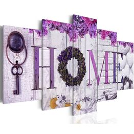 Canvas-taulu Artgeist Purple House, eri kokoja