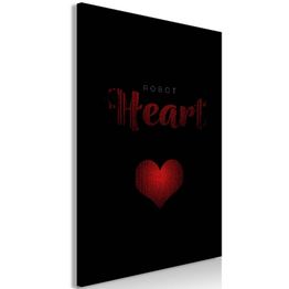 Canvas-taulu Artgeist Robot Heart, 1-osainen, pystysuuntainen, eri kokoja