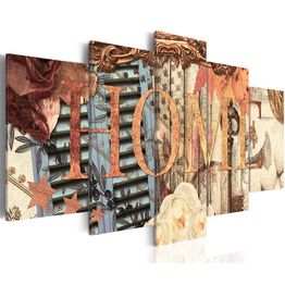 Canvas-taulu Artgeist Retro home, eri kokoja