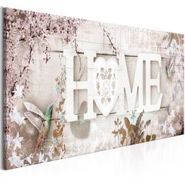 Canvas-taulu Artgeist Home and Hummingbirds Beige, 1-osainen, kapea, eri kokoja