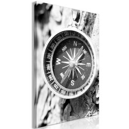 Canvas-taulu Artgeist Black and White Compass, 1-osainen, pystysuuntainen, eri kokoja