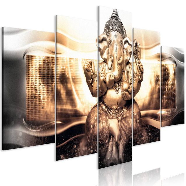 Taulu Artgeist Buddha Style Golden, 5-osainen, leveä, eri kokoja