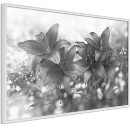 Juliste Artgeist Silver Bouquet kehyksillä eri kokoja