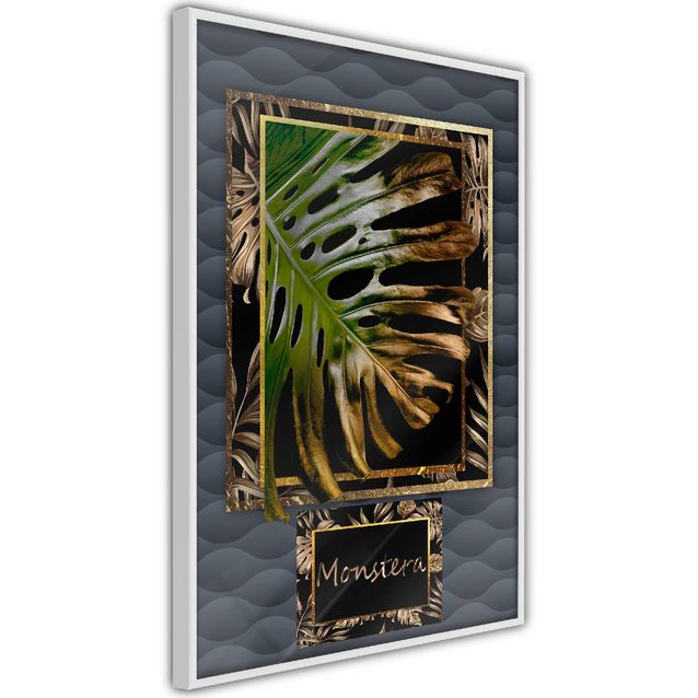 Juliste Artgeist Gilded Monstera kehyksillä eri kokoja
