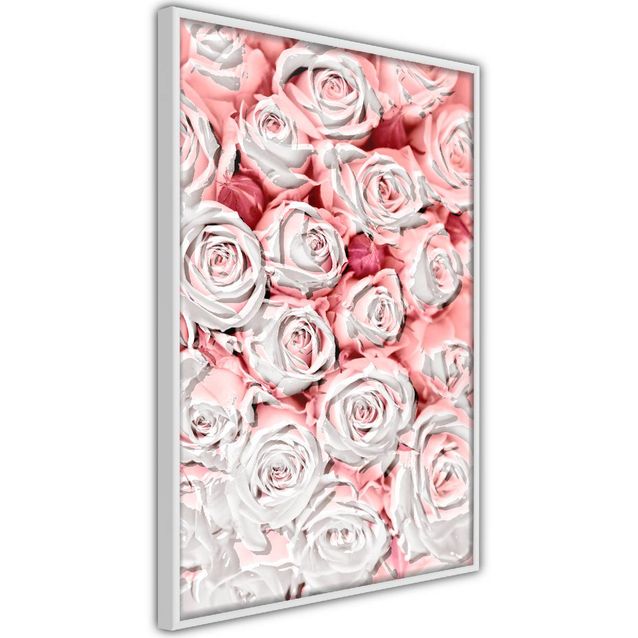 Juliste Artgeist White Roses kehyksillä eri kokoja