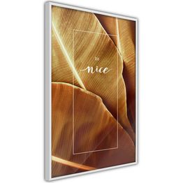 Juliste Artgeist Brown Leaf kehyksillä eri kokoja