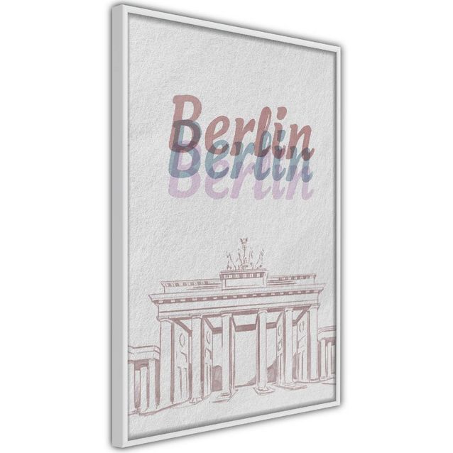 Juliste Artgeist Berlin in Watercolours kehyksillä eri kokoja