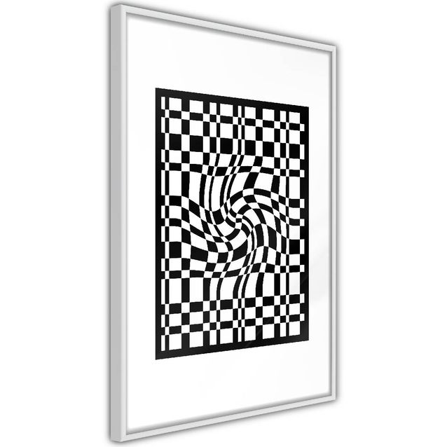Juliste Artgeist Distorted Chessboard kehyksillä eri kokoja
