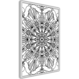 Juliste Artgeist Black Mandala kehyksillä eri kokoja