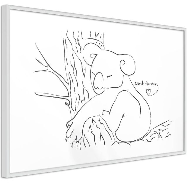 Juliste Artgeist Sleepy Koala kehyksillä eri kokoja