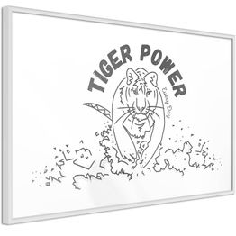 Juliste Artgeist Tiger Power kehyksillä eri kokoja