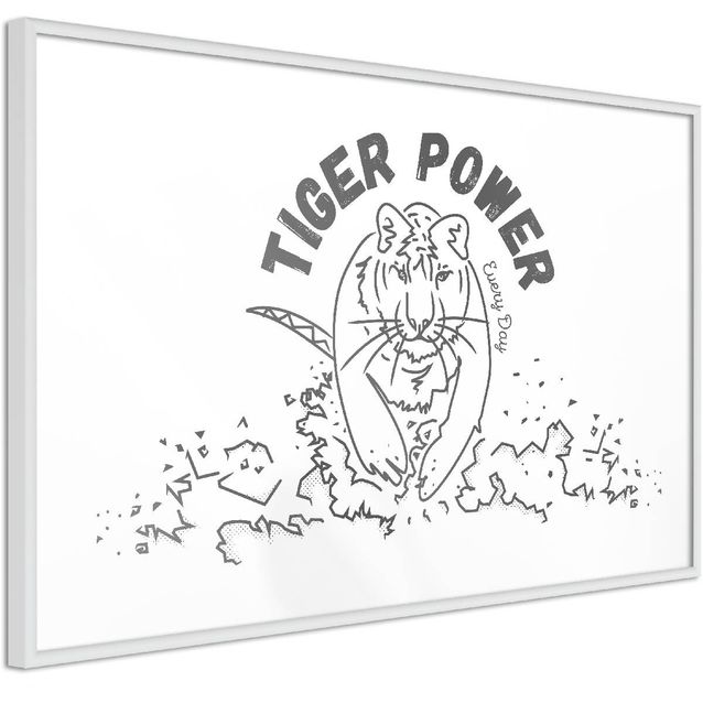 Juliste Artgeist Tiger Power kehyksillä eri kokoja
