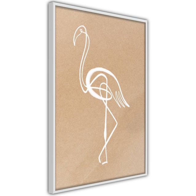 Juliste Artgeist White Flamingo kehyksillä eri kokoja