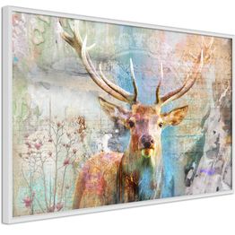 Juliste Artgeist Deer on Wood kehyksillä eri kokoja