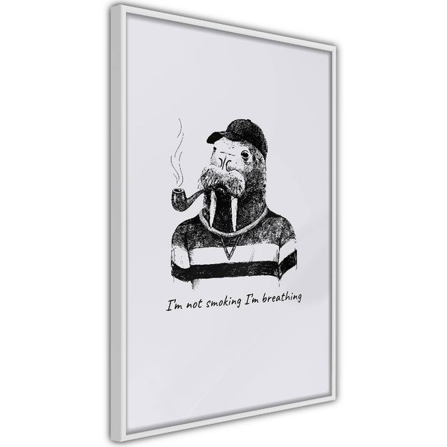Juliste Artgeist I'm Not Smoking. I'm Breathing kehyksillä eri kokoja