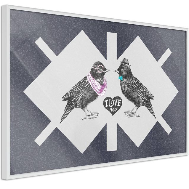 Juliste Artgeist Couple of Starlings kehyksillä eri kokoja