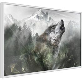 Juliste Artgeist Howling Wolf kehyksillä eri kokoja
