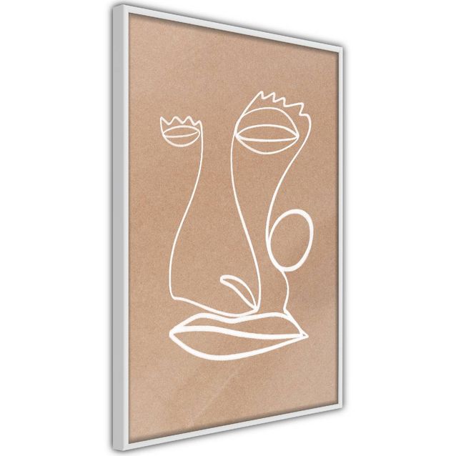 Juliste Artgeist White Portrait kehyksillä eri kokoja